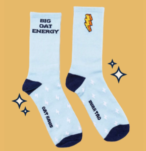 big oat energy socks by Oat Haus