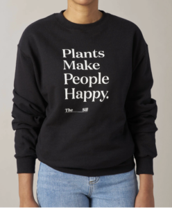 plants make people happy sweatshirt product photo from The Sill